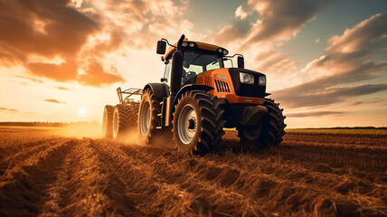 Fototapeta premium Modern agriculture machine technology concept
