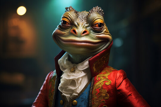 A prince charming handsome frog