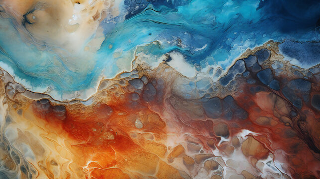 stone and colorful natural Earth textures mixed in beautiful abstract background, Generative AI