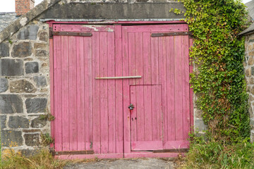 old wooden door