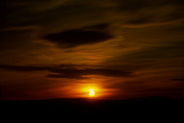 Urban Sunset Sky Landscape