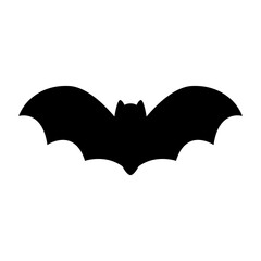 Vampire bat halloween silhouette.
