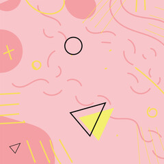 90's Seamless Pattern . Vivid, trendy, retro style patterns from 1990. Funky, abstract and vintage graphics. Seamless Abstract Geometric Poster Art Designee.