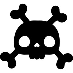 skull symbol pirate shape