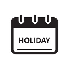Calendar Holiday line icon. Calendar icon vector. Schedule, date icon symbol illustration