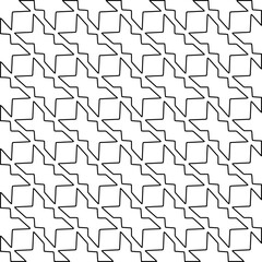 Stylish texture with figures from lines.
Diagonal pattern. Repeat decorative design.Abstract texture for textile, fabric, wallpaper, wrapping paper.Black and white geometric wallpaper.