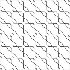 Stylish texture with figures from lines.
Diagonal pattern. Repeat decorative design.Abstract texture for textile, fabric, wallpaper, wrapping paper.Black and white geometric wallpaper.