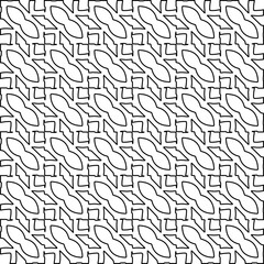Stylish texture with figures from lines.
Diagonal pattern. Repeat decorative design.Abstract texture for textile, fabric, wallpaper, wrapping paper.Black and white geometric wallpaper.