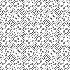 Stylish texture with figures from lines.
diagonal pattern. Repeat decorative design.Abstract texture for textile, fabric, wallpaper, wrapping paper.Black and white geometric wallpaper.