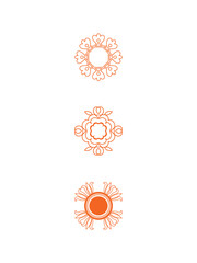 gear wheels and gears pattern template design