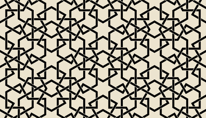 Naklejka premium Traditional Arabic Islamic geometric seamless pattern