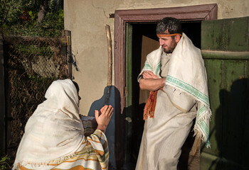 The poor widow and the unjust judge. Biblical story