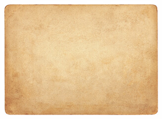 Vintage brown paper background isolated - clipping path included