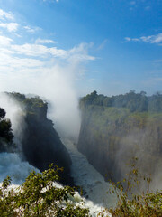 Landscape near the Victoria Falls in Zimbabwe and Zambia Africa