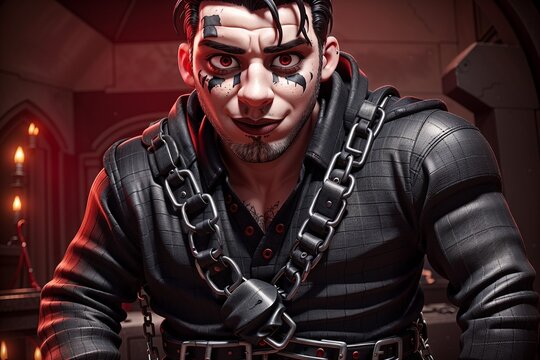 till lindemann as a cartoon