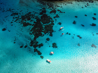 French polynesia from the sky