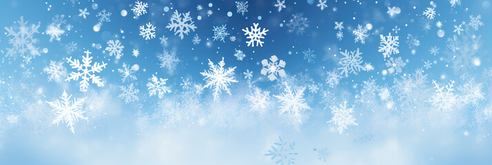 Naklejka na ściany i meble Holiday Greetings Card with Elegant Snowflake