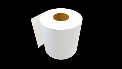 Toilet paper used in bathrooms and cleaning