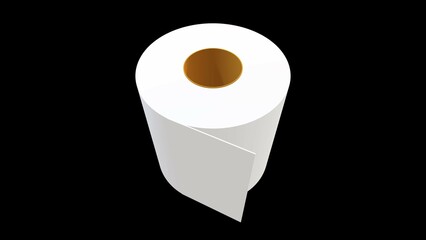 Toilet paper used in bathrooms and cleaning