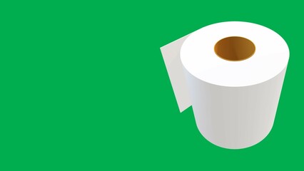 Toilet paper used in bathrooms and cleaning