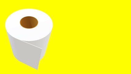 Toilet paper used in bathrooms and cleaning