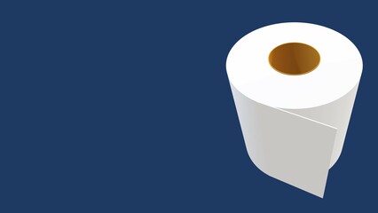 Toilet paper used in bathrooms and cleaning