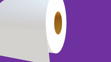 Toilet paper used in bathrooms and cleaning