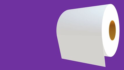 Toilet paper used in bathrooms and cleaning