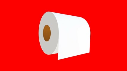Toilet paper used in bathrooms and cleaning