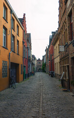 A pleasant back street in a city.