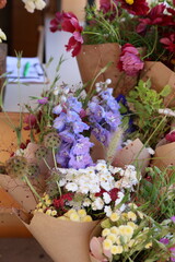 Fototapeta na wymiar market bouquets