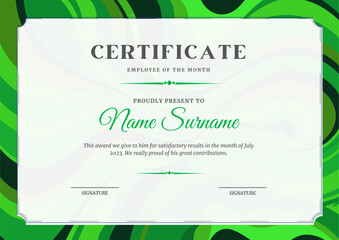 Elegant certificate design for achievement and appreciation With Abstract Background