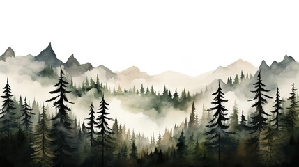 Riverside Symphony A Serene Natural Landscape with Mountains and Vibrant Wildflowers