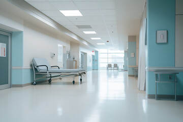 hospital corridor ai generative art