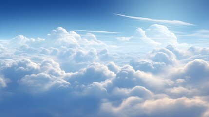 Cloud backgrounds with fluffy clouds and dreamy skies Generative AI