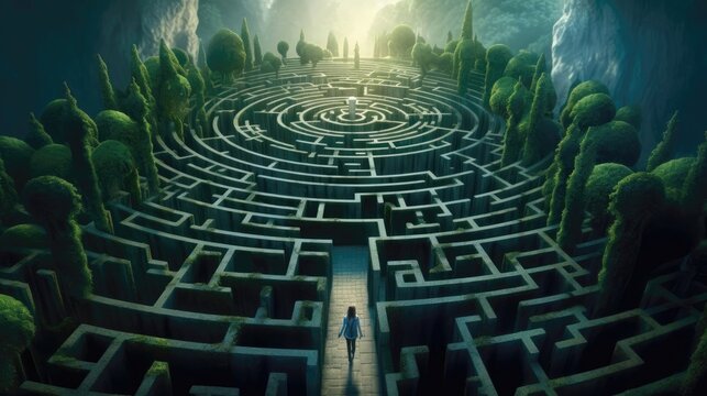 Navigating a whimsical maze leads to a delightful discovery for adventurous souls. Generative AI