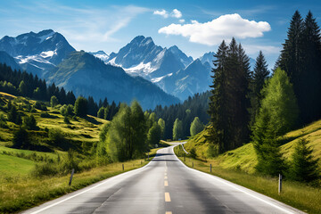 A Scenic Mountain Road