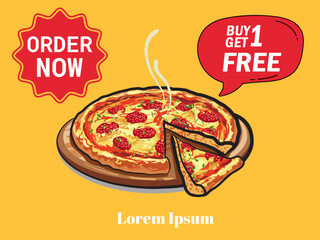 1 buy 1 get free pizza 