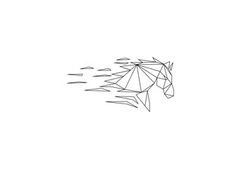 geometri line horse
