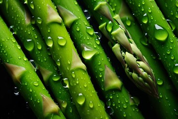 Professional food photography of asparagus