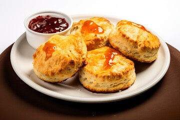 Professional food photography of scones