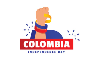 Colombia Independence day event celebrate background