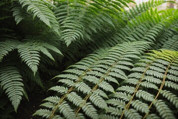 A quaint village sitting on the leaf of a giant fern