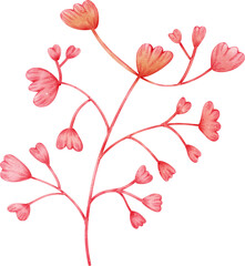 autumn leaves and flowers colorful foliage, vibrant beautiful leaf with hand drawn
