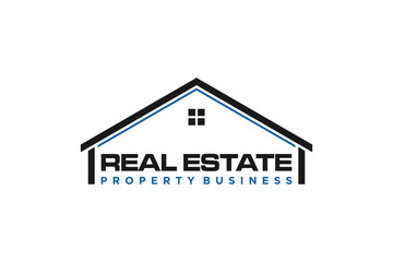 Roof house real estate logo design property icon symbol family