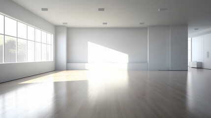 empty room with a window HD 8K wallpaper Stock Photographic Image