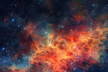 Fototapeta na wymiar stars and a galaxy in the background. made using generative AI tools