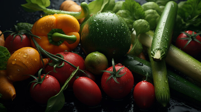 vegetables on the market HD 8K wallpaper Stock Photographic Image
