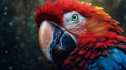 close up of a parrot  HD 8K wallpaper Stock Photographic Image