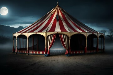 circus tent at night